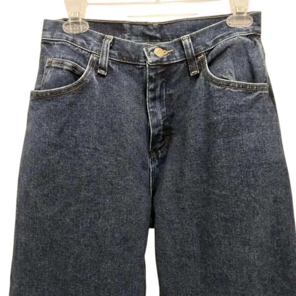 Wrangler Blues Relaxed Fit Mom Jeans Size 4 Like New Indigo Wash Denim High Rise - Picture 5 of 9
